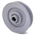 Terre Products V-Groove Idler Pulley - 2.75'' Dia.- 3/8'' Bore - Steel 35265050
